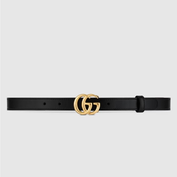 Gucci Accessories - GG Marmot Thin Leather Belt - Used